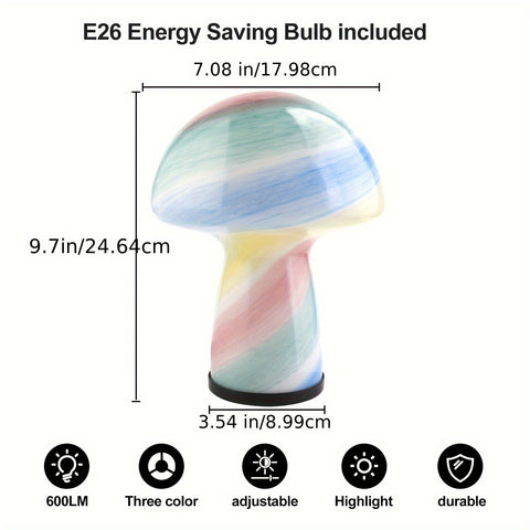 Verspielte Pilzlampe - Raffinierte Atmosphäre mit einem Retro-Twist