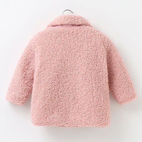 Kuscheliger Teddy Mantel für Mädchen – Warm und Stilvoll