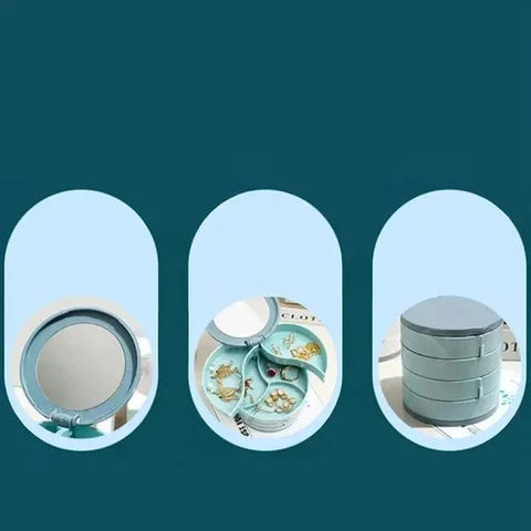 Drehbare Schmuck Aufbewahrungsbox (4 Schichten)