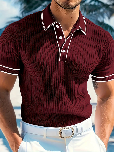 Herren Polo-Shirt mit kurzen Ärmeln – Komfortabel und stilvoll für den Sommer