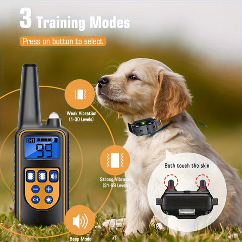 Smart Trainer Pro – Wiederaufladbare Fernbedienung für Hundehalsband mit Piepton & Vibration