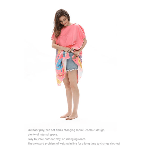 Stitch Mikrofaser Badcape mit Kapuze – Schnelltrocknend und Geeignet für Innen und Außen