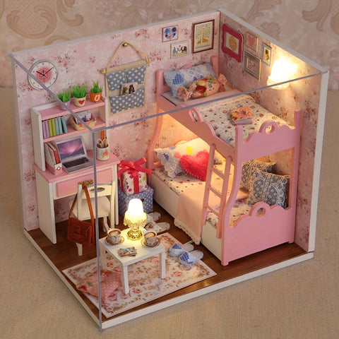 Verzauberndes Mädchenzimmer Puppenhaus - Niedliches und Detailliertes DIY-Modell