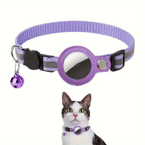 Reflektierendes Katzenhalsband – Sicherheitsverschluss und Glocke für zusätzliche Sichtbarkeit