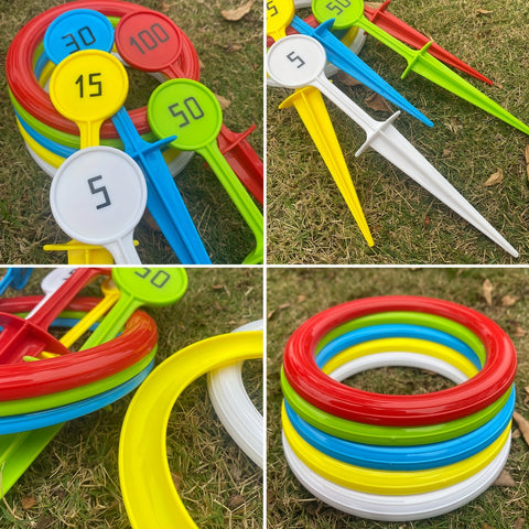 Bunte Ringwurfspielset - Für Spaßige Aktivitäten im Freien