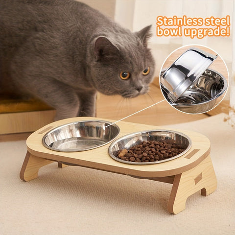 Erhöhte Katzenfutterschüssel Set – Nachhaltiges und Bequemes Essen für Ihre Katze