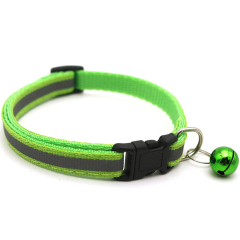 Reflektierendes Katzenhalsband mit AirTag Halter und Glocke – Verstellbares Halsband für Nachtsichtbarkeit