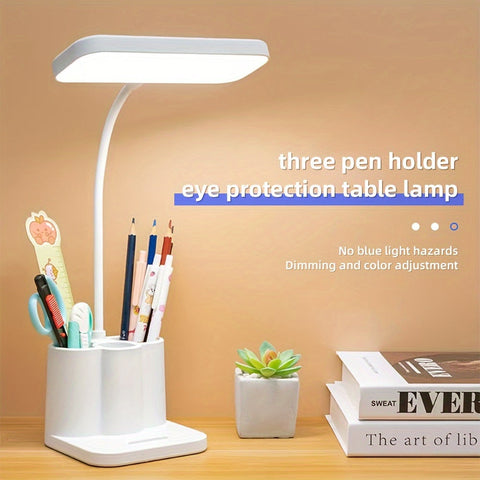 Schlanke Wiederaufladbare LED Schreibtischlampe mit Verstellbarer Beleuchtung – Perfekt zum Lesen und Arbeiten