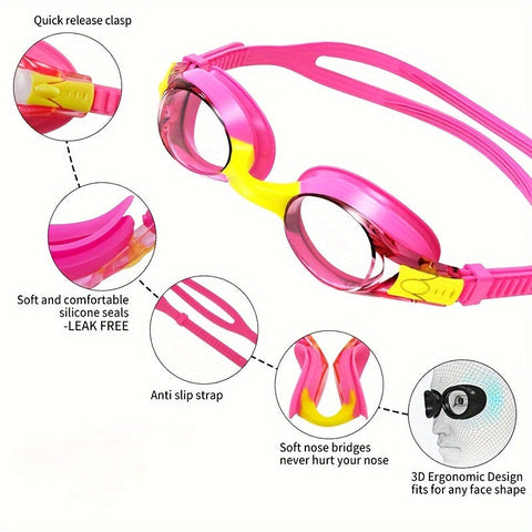 AquaKids Schwimmbrille - Bequeme & Leckfreie Schwimmbrille für Kinder