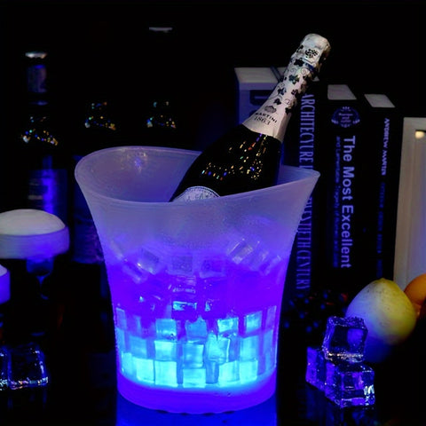 5L LED-beleuchteter Eiswürfelbehälter – Perfekt für Champagner und Bier