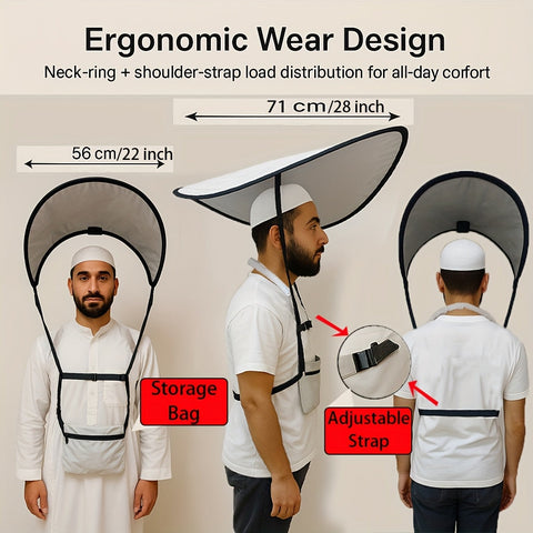 Ergonomischer Tragbarer Gebetsschuh – UV-Schutz mit Verstellbaren Riemen