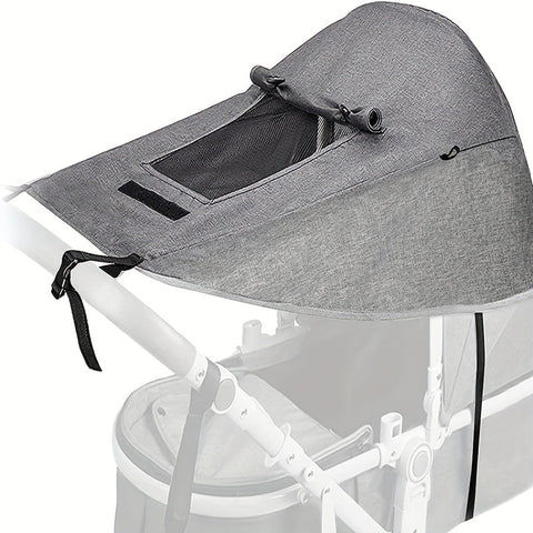 Zusammenklappbares Sonnenschutz für den Kinderwagen – UV-Schutz und Flexible Riemen für Perfekte Abdeckung