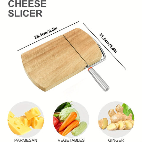 Artisan Akazien Käsemesser – Edelstahlmesser auf Eleganter Holzbasis