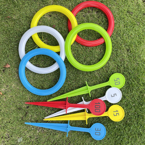 Bunte Ringwurfspielset - Für Spaßige Aktivitäten im Freien