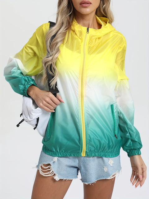 Leichte Kapuzen-Sommerjacke für Damen – Atmungsaktiv und Schutz für Outdoor-Aktivitäten