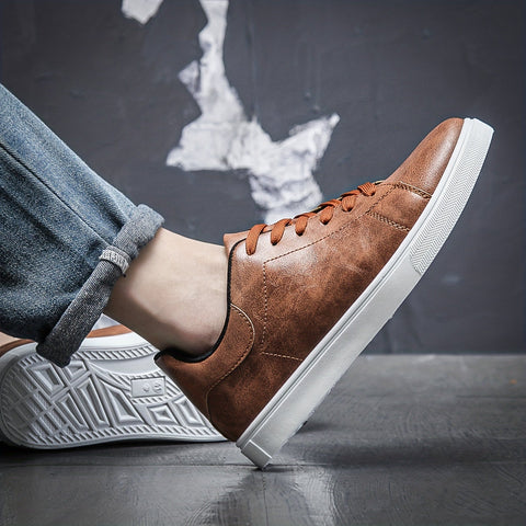 Herren Freizeit Sneaker mit Schnürsenkeln – Bequem und Modern für Frühling und Sommer