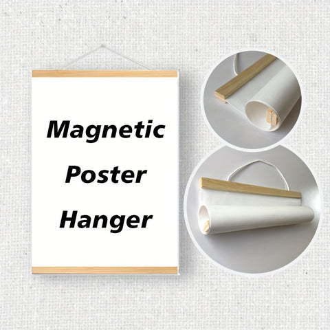 Magnetischer Holz-Posteraufhänger – Einfache und Stilvolle Wanddekoration