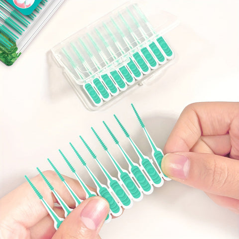 Weiche Interdentale Zahnstocher – Minzig Erfrischend und Ergonomisch Entworfen