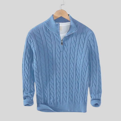 Lars Strickpullover mit Halbreißverschluss – Zeitlos und Warm