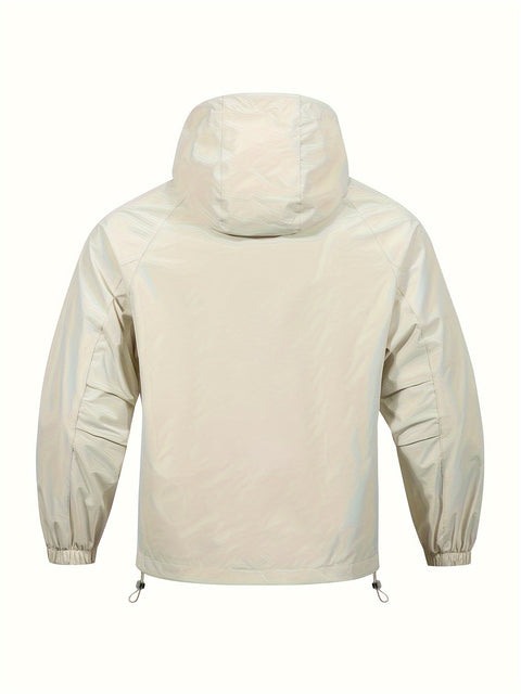 Winddichte Outdoor-Fahrradjacke mit Kapuze – Sportliche Jacke für Aktivitäten im Freien