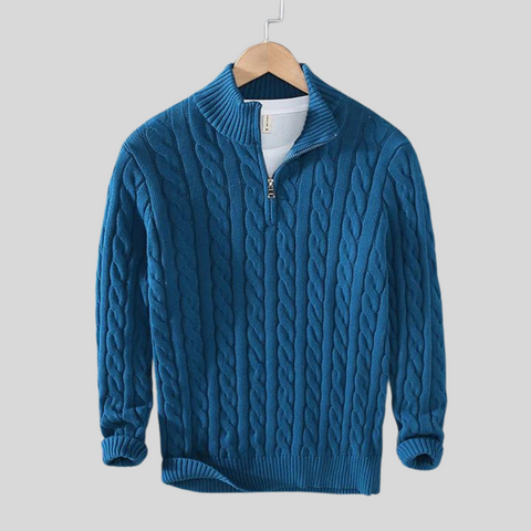 Lars Strickpullover mit Halbreißverschluss – Zeitlos und Warm