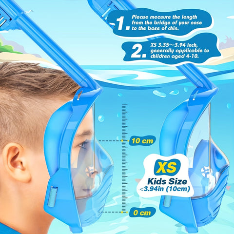 HD Panoramisches Tauchermasken-Set – Verbesserte Sicht und Komfort für Schnorcheln und Schwimmen