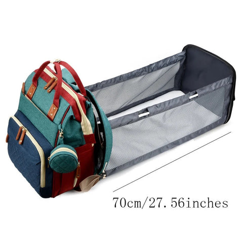 Baby Abenteuer Rucksack mit Ausziehbett - Perfekt für Ausflüge
