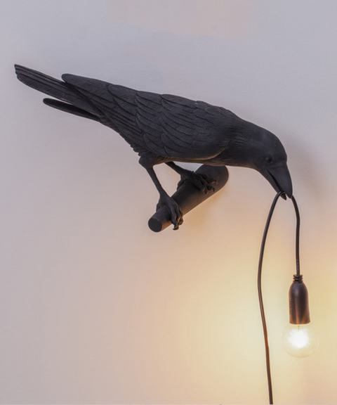 Krähen Tischlampe - Einzigartige und Künstlerische Beleuchtung
