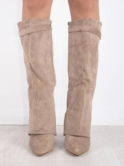 Luxe Wildleder Overknee Stiefel für Damen – Komfort und Klasse