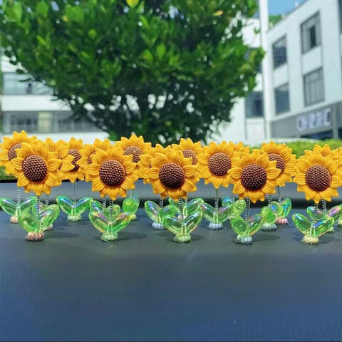 SunnyRide - Niedliches Sonnenblumen-Autoornament