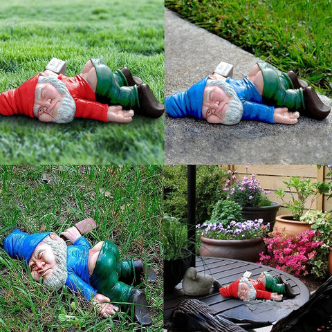 Fauler Larry Gartenzwerg – Der Schlafmütze im Garten