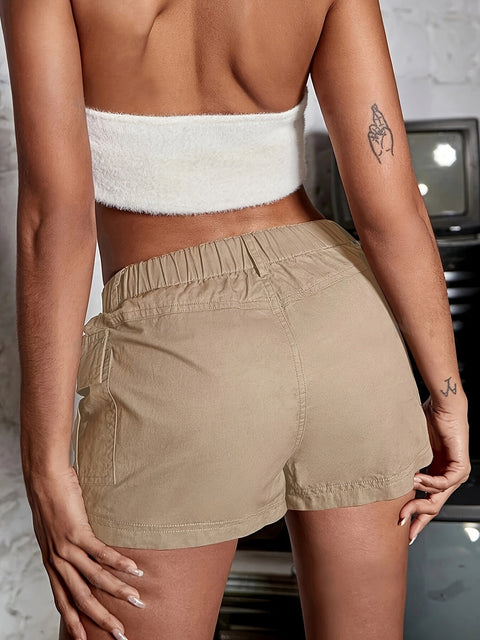 Lässige Cargo-Shorts mit Elastischem Bund – Komfortabel und Funktional