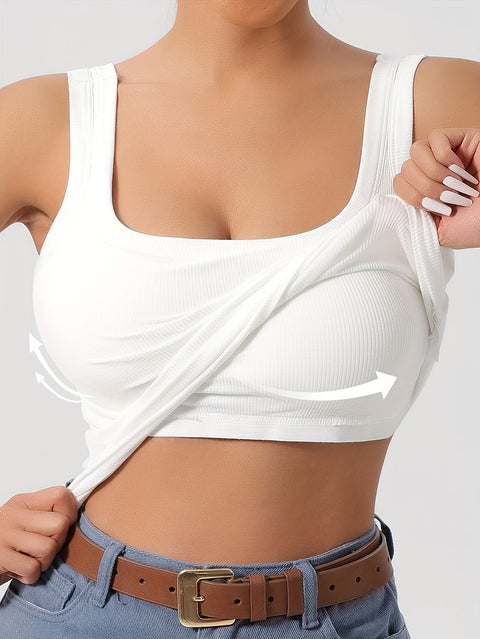 Slim Fit Sommer Top mit Verstellbarem Schnitt – Komfort und Stil in Einem