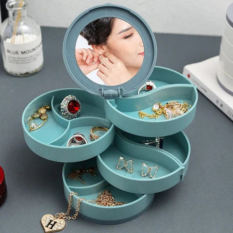 Drehbare Schmuck Aufbewahrungsbox (4 Schichten)
