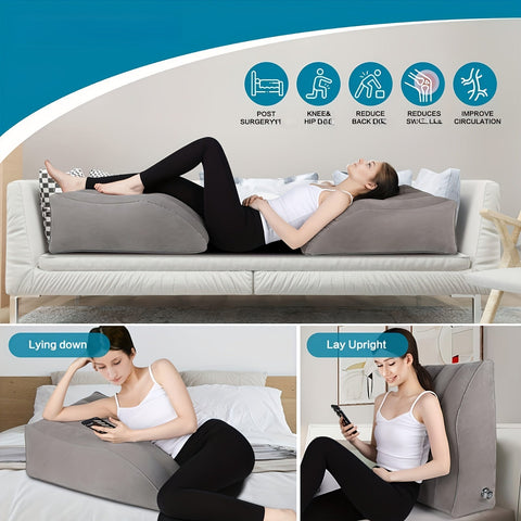 Aufblasbares Beinhochlagkissen - Für Verbesserte Blutzirkulation, Ideal zum Schlafen