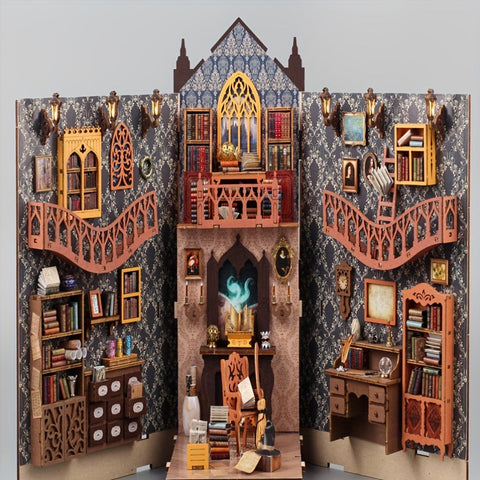 Magisches Bücherhaus – 3D Holzpuzzle für kreative Baumeister