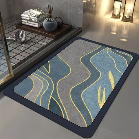 Luxuriöse geometrische Badmatte - Für stilvolle Badezimmer
