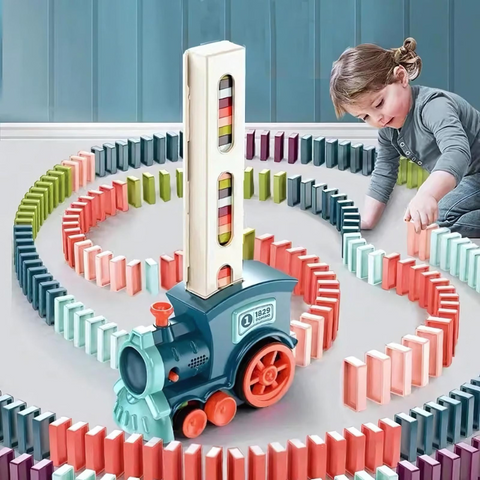Automatische Dominoreihe - Spielspaß und Bildung