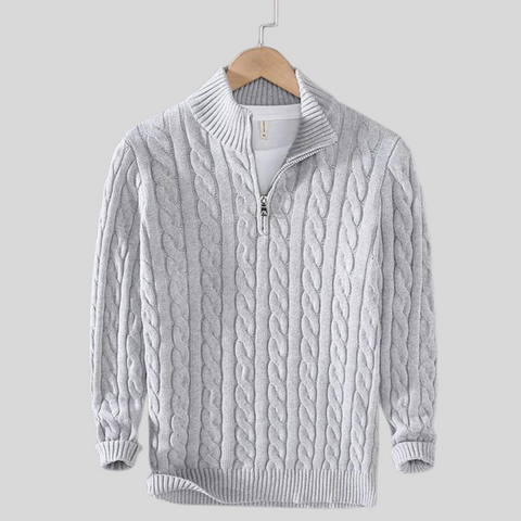 Lars Strickpullover mit Halbreißverschluss – Zeitlos und Warm
