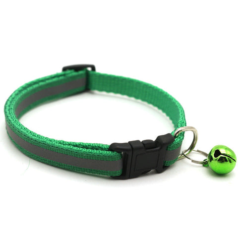 Reflektierendes Katzenhalsband mit AirTag Halter und Glocke – Verstellbares Halsband für Nachtsichtbarkeit