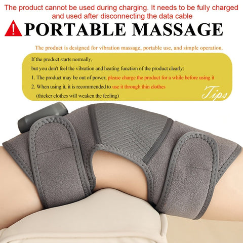 Drahtlose Knie- und Beinmassager mit Wärmefunktion – Verstellbare Kompression für optimale Schmerzlinderung
