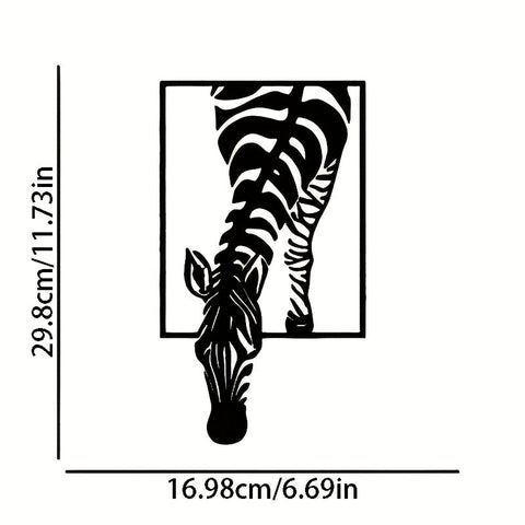 Zebra Silhouette Wanddekoration - Stilvolle Eleganz für Deinen Raum