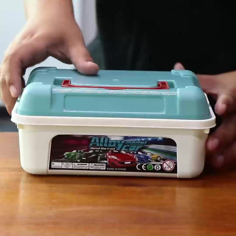 Dynamisches Spielzeugauto-Set mit 50 Autos und Aufbewahrungsbox – Perfektes Geschenk für Kinder