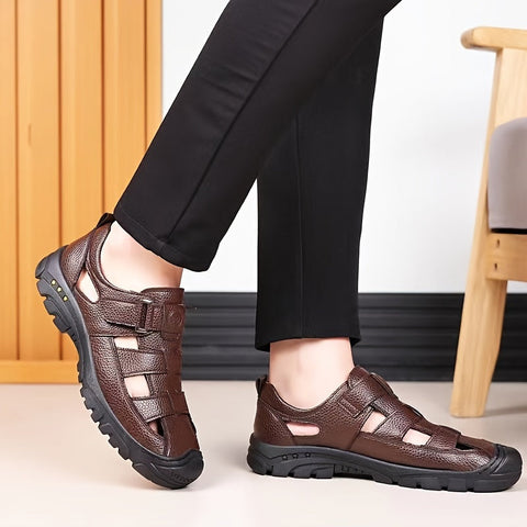 Nachhaltige Herren Outdoor Sandalen – Atmungsaktive Verschluss-Sandalen mit Rutschfester Sohle