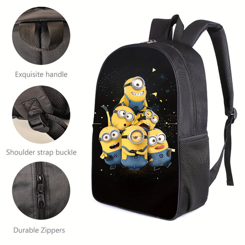 Minions Schulset - Rucksack, Brotdose & Etui für Kinder