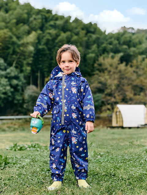 Fröhlicher Wasserdichter Regenoverall für Kinder – Atmungsaktiv und Bequem für Outdoor-Aktivitäten