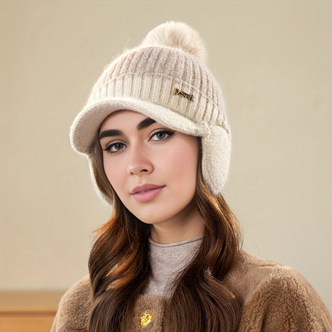 Jade Strick Baseballmütze – Warmer und Stilvoller Schutz