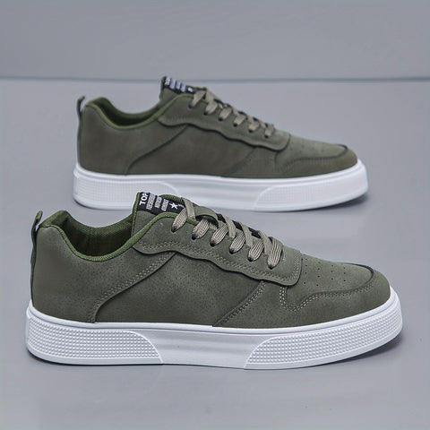 Herren Sneakers mit niedriger Spitze – Komfortabel und langlebig mit weißer PVC-Sohle