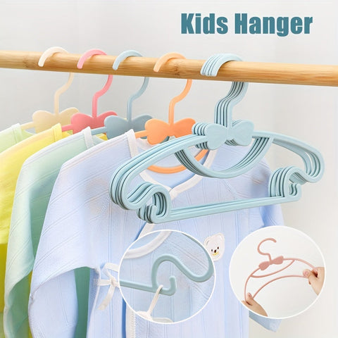 Nachhaltige Kinderkleiderbügel - Niedliches Schleifen-Design, Leicht und Platzsparend