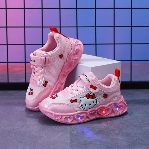 Leuchtende Hello Kitty Sneakers – Atmungsaktive und Gepolsterte Lustige Schuhe